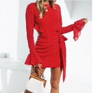 Sabo Skirt Backless Kora Dress in Red